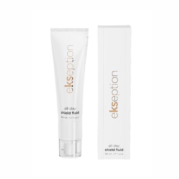 Ekseption ALL-DAY SHIELD FLUID SPF 25+ Apsauginė dieninė emulsija, 50 ml