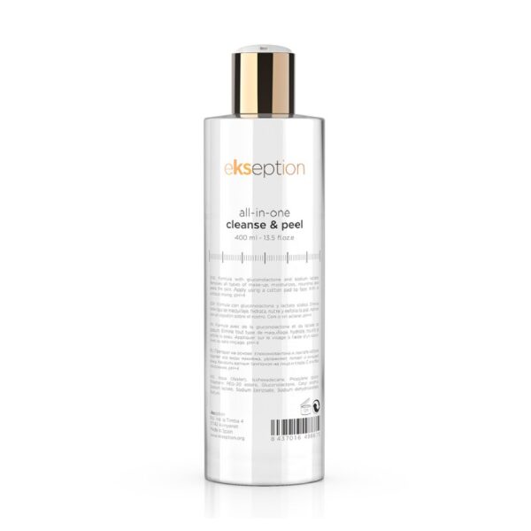 Ekseption ALL IN ONE CLEANSE & PEEL Valomasis pienelis su poli-hidroksi rūgštimis, 400 ml