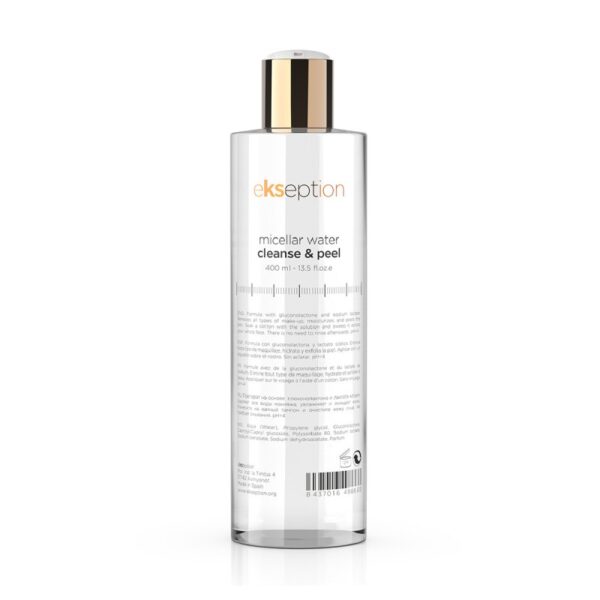 MICELLAR WATER CLEANSE & PEEL micelinis vanduo su poli-hidroksi rūgštimis, 400 ml
