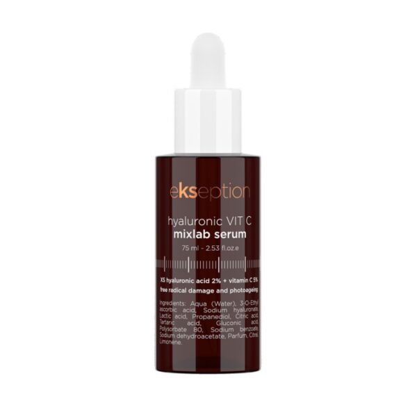HYALURONIC VIT C MIXLAB SERUM Drėkinamasis serumas su vitaminu C, 75 ml