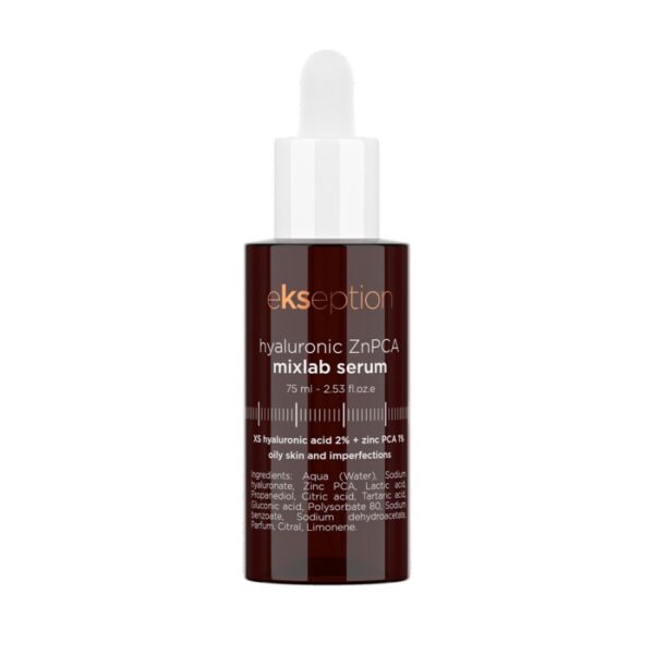 HYALURONIC ZnPCA MIXLAB SERUM Serumas riebiai, probleminei odai, 75 ml